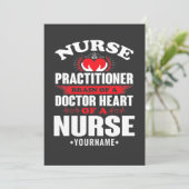 Nurse Practitioner Brains Of A Doctor Heart Of Kaart (Staand voorkant)