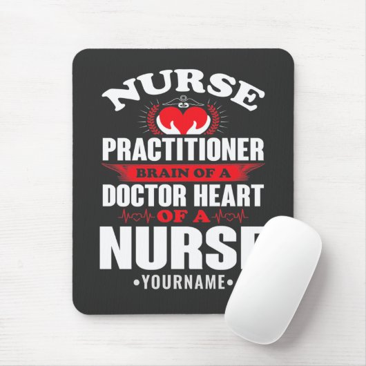 Nurse Practitioner Brains Of A Doctor Heart Of Muismat (Met muis)