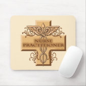 Nurse Practitioner Caduceus Muismat (Met muis)