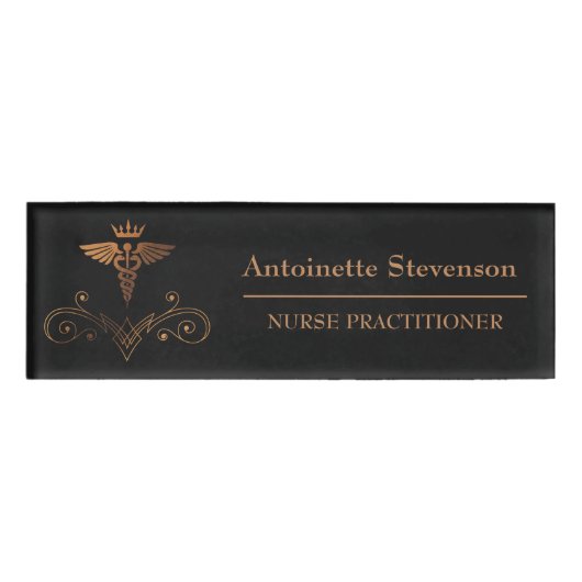 Nurse Practitioner Caduceus Naambadge (Voorkant)