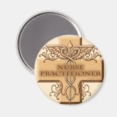 Nurse Practitioner Cross Caduceus Magneet (Voorkant / Achterkant)