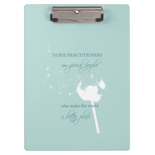 Nurse Practitioner Dandelion Klembord (Voorkant)