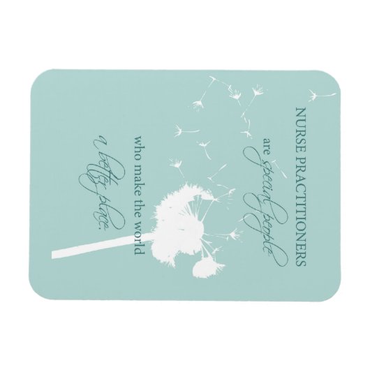 Nurse Practitioner Dandelion Magneet (Horizontaal)
