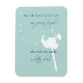 Nurse Practitioner Dandelion Magneet (Verticaal)