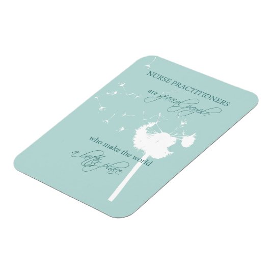Nurse Practitioner Dandelion Magneet (Linkerzijde)