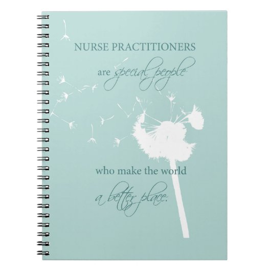 Nurse Practitioner Dandelion Notitieboek (Voorkant)