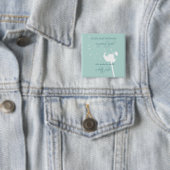Nurse Practitioner Dandelion Vierkante Button 5,1 Cm (In situ)