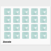 Nurse Practitioner Dandelion Vierkante Sticker (Vel)