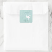 Nurse Practitioner Dandelion Vierkante Sticker (Tas)