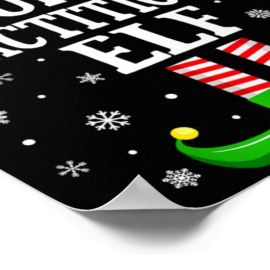 Nurse Practitioner Elf Funny Christmas Family Matc Poster (Hoek)