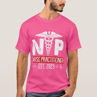 Nurse Practitioner Est 2023 Afstuderen Afstudeerde T-shirt