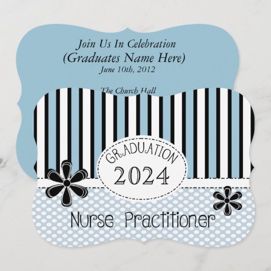 Nurse Practitioner Graduatie Uitnodigingen 2024 (Voorkant / Achterkant)