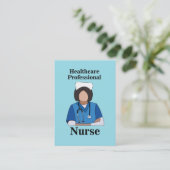 Nurse Practitioner Healthcare Professional Visitekaartje (Staand voorkant)