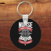 Nurse Practitioner - Hersenen van een arts, hart v Sleutelhanger (Voorkant)