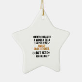 NURSE PRACTITIONER KERAMISCH ORNAMENT (Rechts)