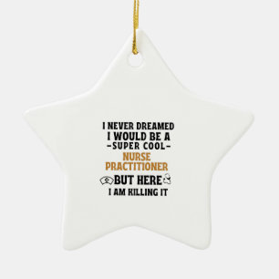 NURSE PRACTITIONER KERAMISCH ORNAMENT