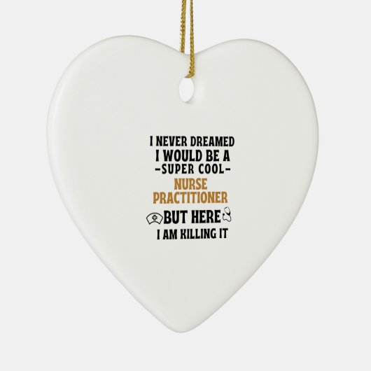 NURSE PRACTITIONER KERAMISCH ORNAMENT (Rechts)