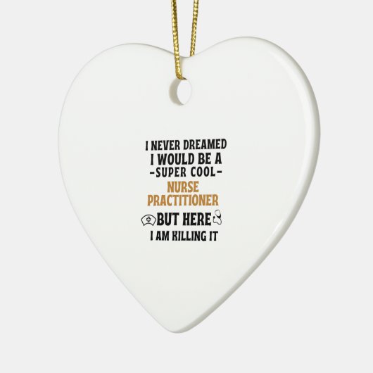 NURSE PRACTITIONER KERAMISCH ORNAMENT (Links)