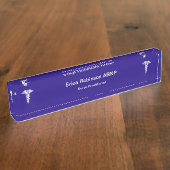 Nurse Practitioner Medische Kantoor Desk Naambord (Zijkant)