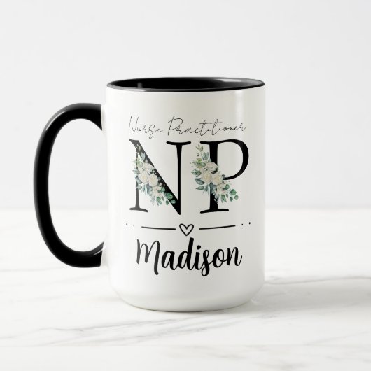 Nurse Practitioner Mug, Personalized Nurse Practit Mok (Links)