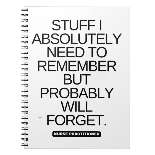 Nurse Practitioner Notitieboek (Voorkant)