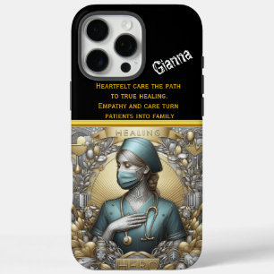 Nurse Practitioner Shows Kracht in Crisis iPhone 16 Pro Max Hoesje