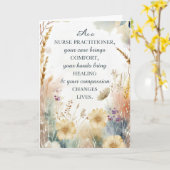 Nurse Practitioner Week Appreciation Waterverf Kaart (Gele Bloem)