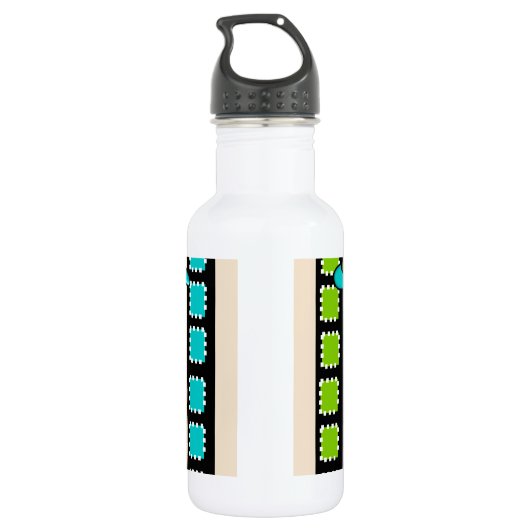 Nurse Practitioner Whimsical Flowers II Waterfles (Achterkant)