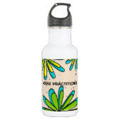 Nurse Practitioner Whimsical Flowers II Waterfles (Voorkant)