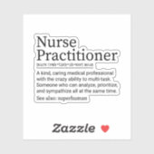 Nurse praktijkdefinitie, zurenwaardering sticker (Vel)