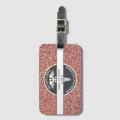 Nurse praktijkgerichte Roos Gold Glitter - Aangepa Bagagelabel (Voorkant (verticaal))