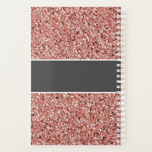 Nurse praktijkgerichte Roos Gold Glitter - Aangepa Planner (Achterkant)