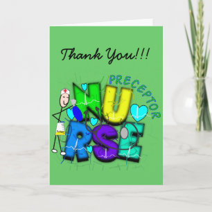 Nurse Preceptor "Bedankt" cadeautjes Bedankkaart