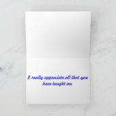 Nurse Preceptor "Bedankt" cadeautjes Bedankkaart (Binnen)