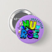 Nurse Preceptor "Bedankt" cadeautjes Ronde Button 5,7 Cm (Voorkant /achterkant)