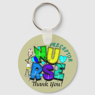 Nurse Preceptor "Bedankt" cadeautjes Sleutelhanger