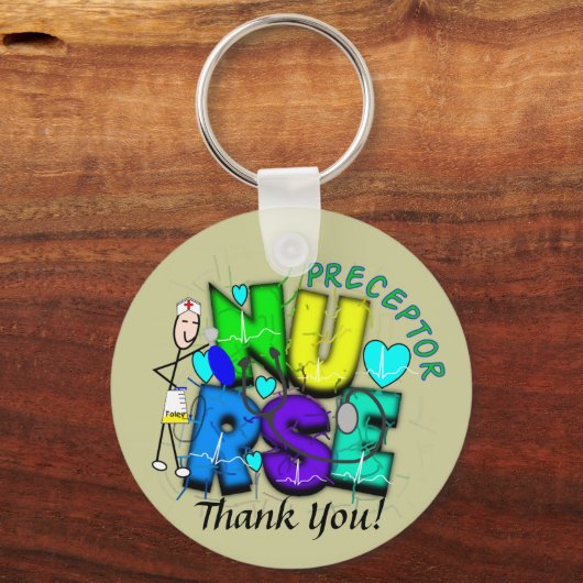 Nurse Preceptor "Bedankt" cadeautjes Sleutelhanger (Voorkant)