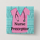 Nurse Preceptor Button Scrub Top (Voorkant)