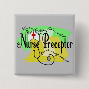 Nurse Preceptor Dank je cadeautjes Vierkante Button 5,1 Cm