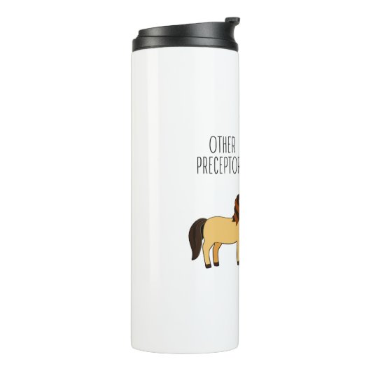 Nurse Preceptor Funny Unicorn Thermosbeker (Gedraaid links)