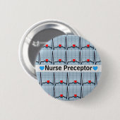 Nurse preceptor ritmes ronde button 5,7 cm (Voorkant /achterkant)