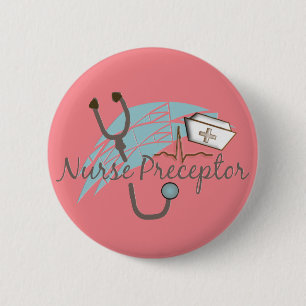 Nurse preceptor Roze Ronde Button 5,7 Cm