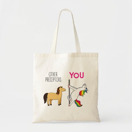 Nurse Preceptor Unicorn Funny Tote Bag (Voorkant)