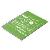 Nurse Pride-Attributes/Lime Green Notitieboek (Linkerzijde)