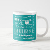 Nurse Pride-Attributes/Turquoise Grote Koffiekop (Rechts)