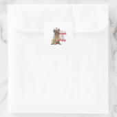 Nurse Pug Vierkante Sticker (Tas)