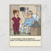 Nurse Questions Patient's Medication Use Get Well Briefkaart (Voorkant)