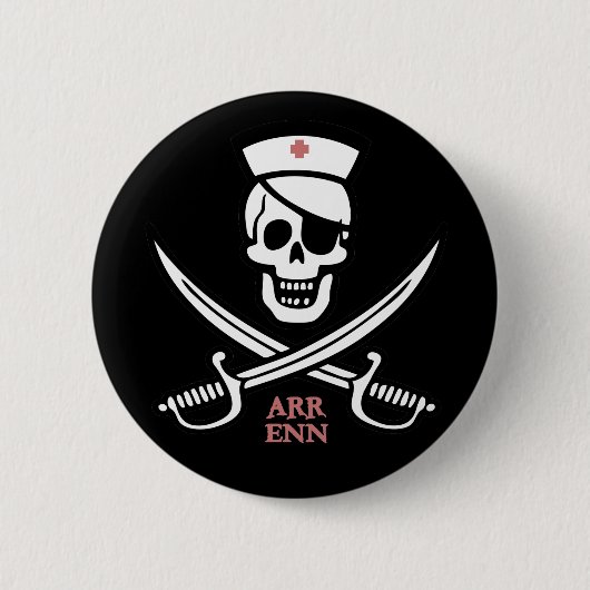 Nurse Rackam Ronde Button 5,7 Cm (Voorkant)