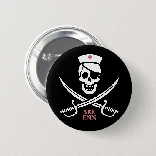 Nurse Rackam Ronde Button 5,7 Cm (Voorkant /achterkant)