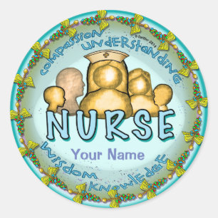Nurse Rainbow Motto sticker